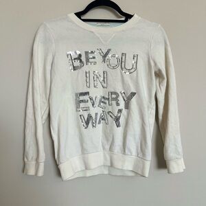 RUUM Girls Sequin Graphic Sweatshirt L 12